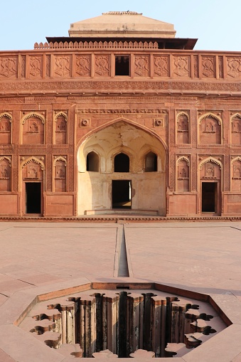 Red fort in Agra (inside) - Rajasthan in india