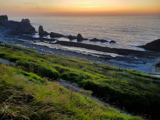istock sunset on the beach, photo as a background 1822623052