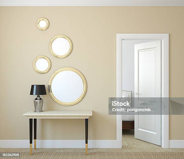 Hallway Stock Photo - Download Image Now - Mirror - Object, Bedroom, Door