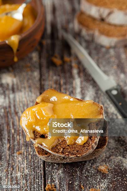 Piece Of Homemade Bread Drizzled With Honey Stock Photo - Download Image Now - 7-Grain Bread, Baked Pastry Item, Bakery