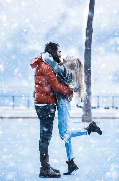 istock Romance in winter. Happy valentines day. 1822630880