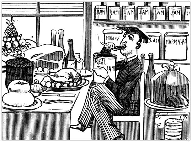 British satire caricature comic cartoon illustration