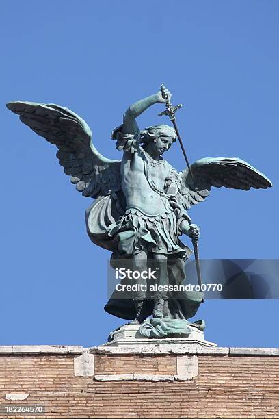 Saint Michael Archangel Stock Photo - Download Image Now - Archangel Michael, Statue, Angel