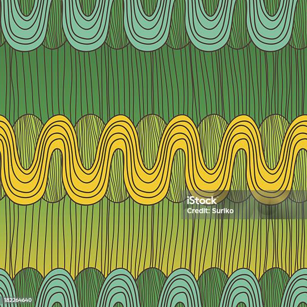 Textura De Ondas - Arte vetorial de stock e mais imagens de Abstrato - Abstrato, Amarelo, Claro