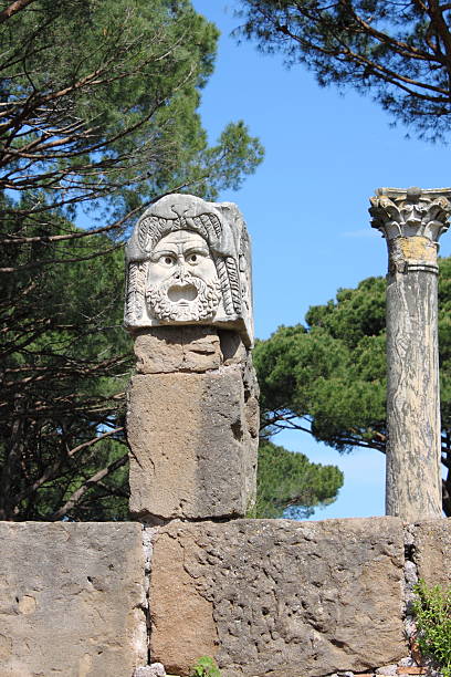 istock Satiric mask in Ostia Antica 182270351