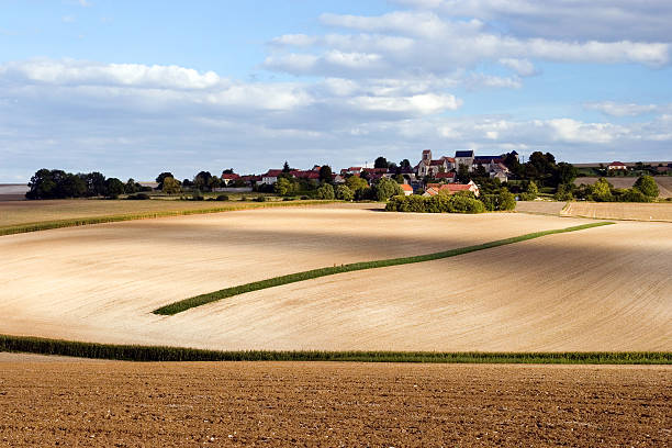 Country landscape stock photo