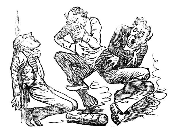 British satire caricature comic cartoon illustration