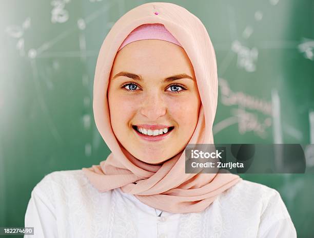 Casual Muslim Arabic Student Looking Happy And Smiling Stock Photo - Download Image Now