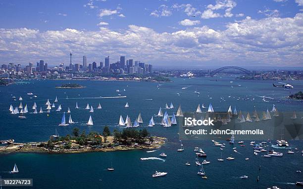 Yacht Race - Fotografie stock e altre immagini di Andare in barca a vela - Andare in barca a vela, Gara sportiva, Australia