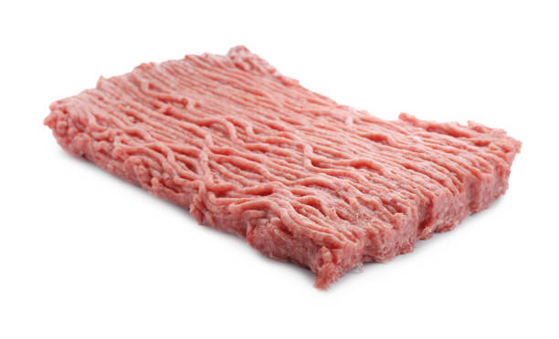 istock Raw fresh minced meat isolated on white 1822747625