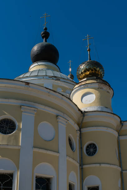 istock Myshkin, Russia, July 9, 2023. Architectural details of the Assumption Cathedral against the background of the summer sky. 1822748236