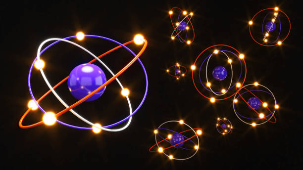 istock atomic structure consisting of protons, neutrons and electrons.Scientific of atom,3d rendering 1822772428