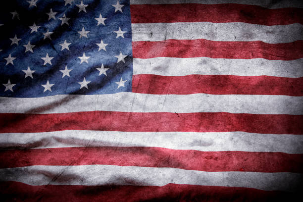 istock Grunge American flag 1822773519