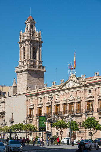Valencia, Spain - April 17, 2018: Convent of Santo Domingo in the historic center of the city