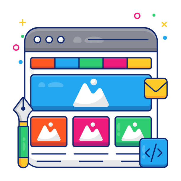 آیکون طراحی وب مدرن و منحصر به فرد