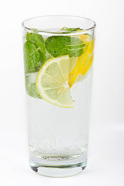istock Club soda with lemon and mint 182281272