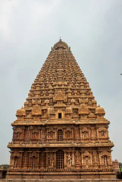Main tower in complex of Thanjavur Big Temple(also referred as the Thanjai Periya Kovil in tamil language).