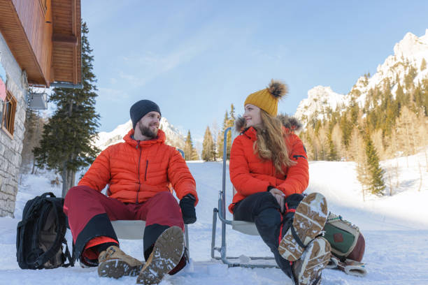 istock couple enjoys a relaxing day outdoors in winter 1822813006