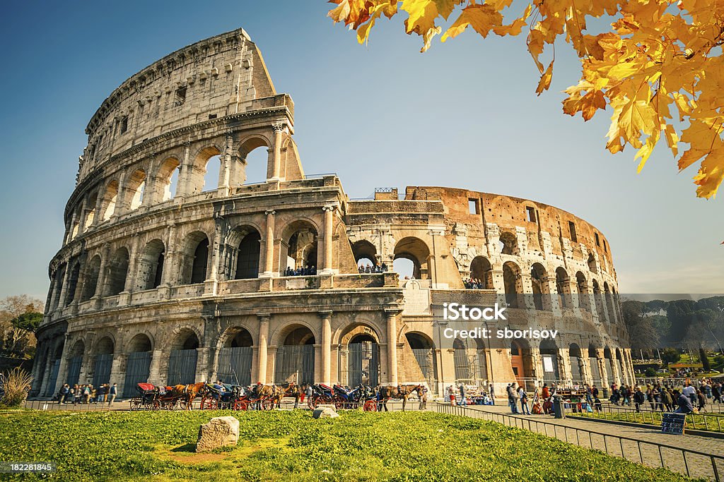 Colosseum in Rome View on Colosseum in Rome, Italy Amphitheater Stock Photo