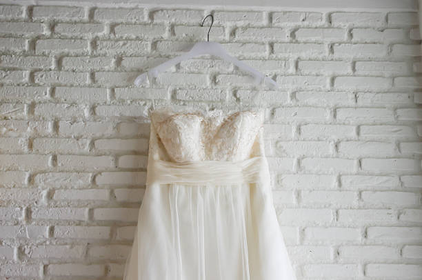 Wedding dress stock photo