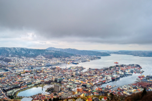 City of Bergen as seen from the Floyen.