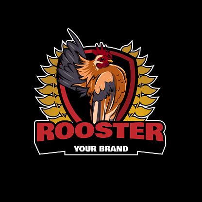 rooster design illustration for your comunity or farm