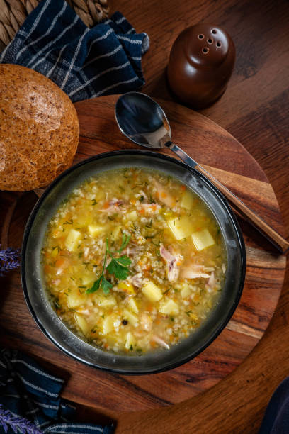 istock Polish barley soup. 1822904289