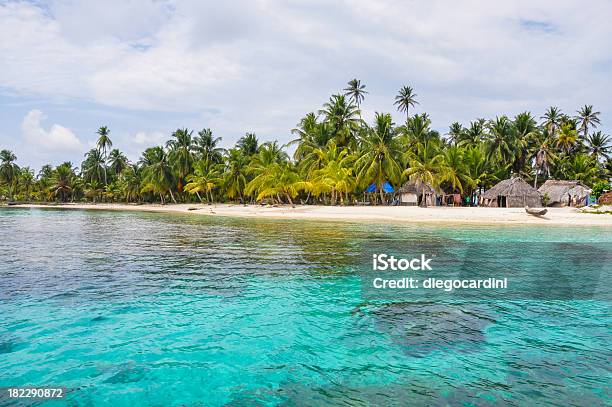 Perfect Native Caribbean Village Crystal Clear Island San Blas Panama Stock Photo - Download Image Now