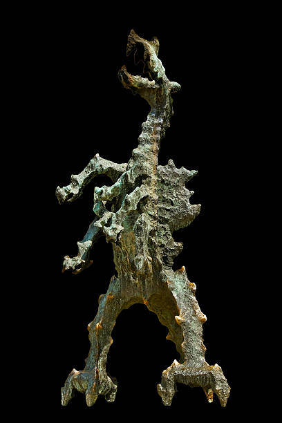 Dragon of Wawel. Dragon of Wawel isolated on the black surface. wawel cathedral stock pictures, royalty-free photos & images