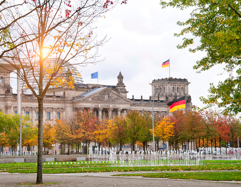 Bundestag in Autumn. Berlin.