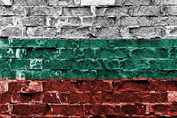 istock Flag of Bulgaria painted on brick wall 182301180