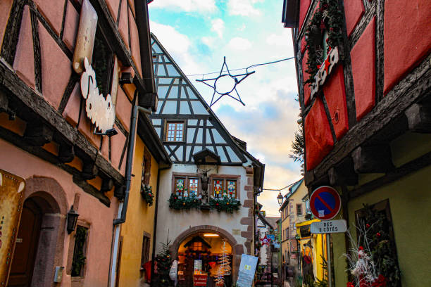 istock Narrow street in Riquewihr 1823012388