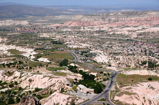 A view from Goreme in the Cappadocia region of Turkey