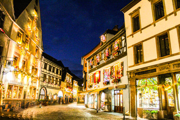 istock Kaysersberg illuminated for Christmas 1823016127