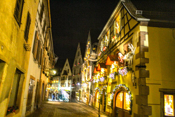 istock Illuminated streets in Kaysersberg 1823016159