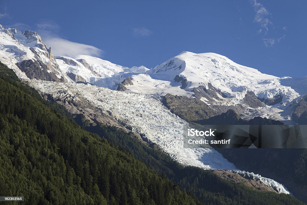 Mont Blanc, Gouter i Bossons Glacier - Zbiór zdjęć royalty-free (Bossons Glacier)