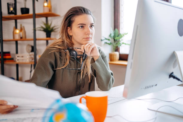 istock Young woman working from home 1823039687