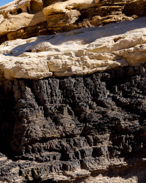 Coal Outcropping in Southern Utah stock photo