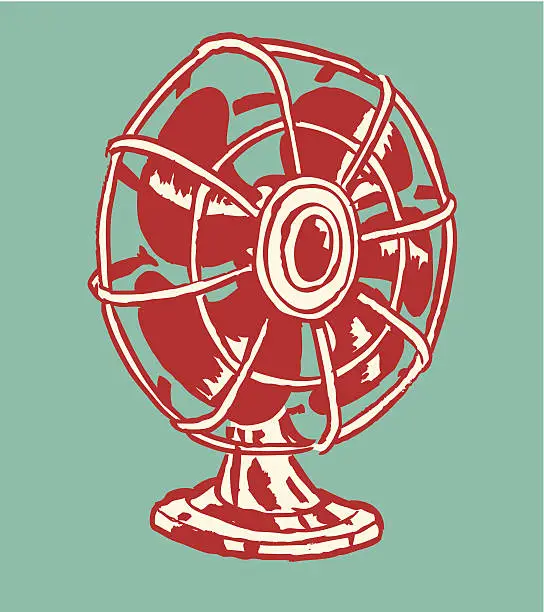 Vector illustration of Electric Fan