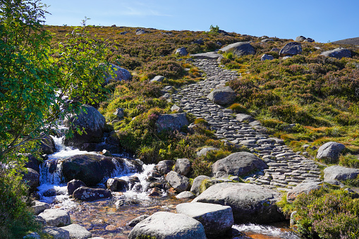 Small stream in the Cairngorms National Park near Aviemore