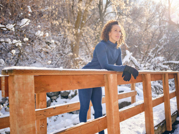 Winter Athlete Training Outdoors