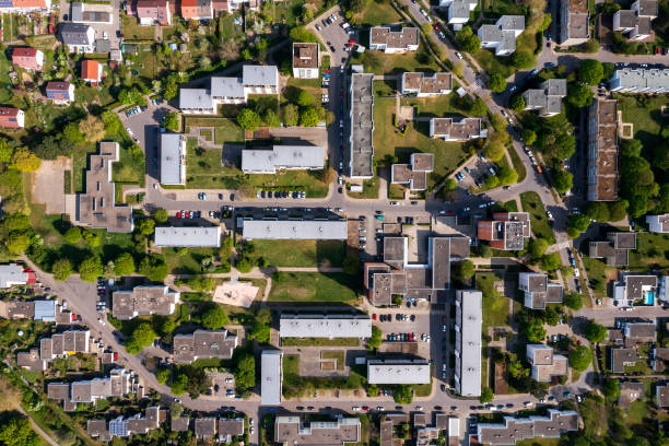 istock Apartment buildings from above 1823318727