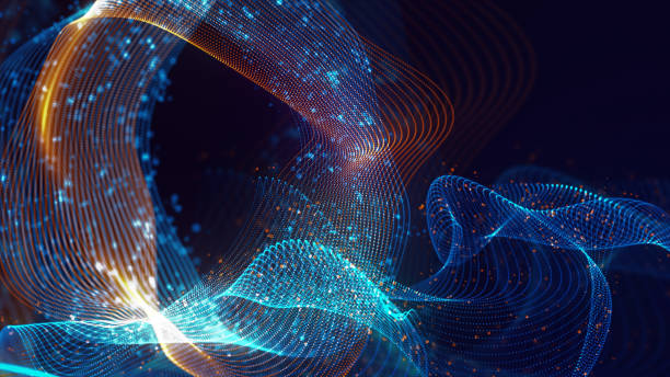 istock 3D rendering of abstract structure of intertwined dots 1823323132