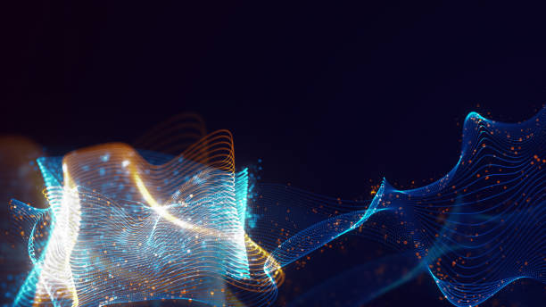 istock 3D rendering of abstract structure of intertwined dots 1823323661