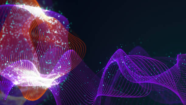 istock 3D rendering of abstract structure of intertwined dots 1823324169