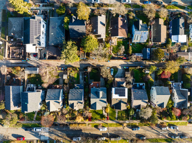 istock Solar Panels On City Houses 1823372373