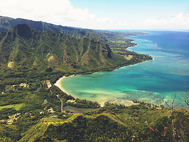 istock Tropical Kahana Bay Landscape View Hawaii 182339966
