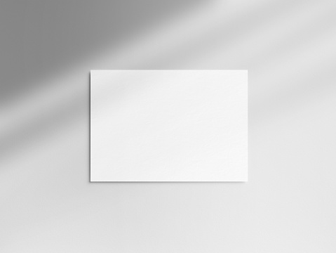 Blank horizontal 5x7, A4 paper mockup