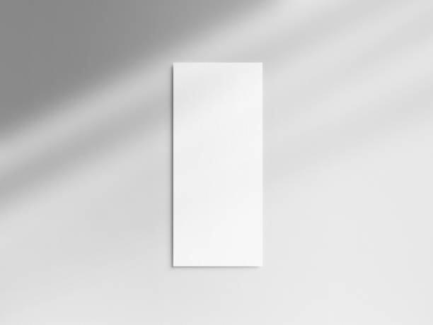 istock Blank vertical 4x9 ratio menu card mockup 1823432237