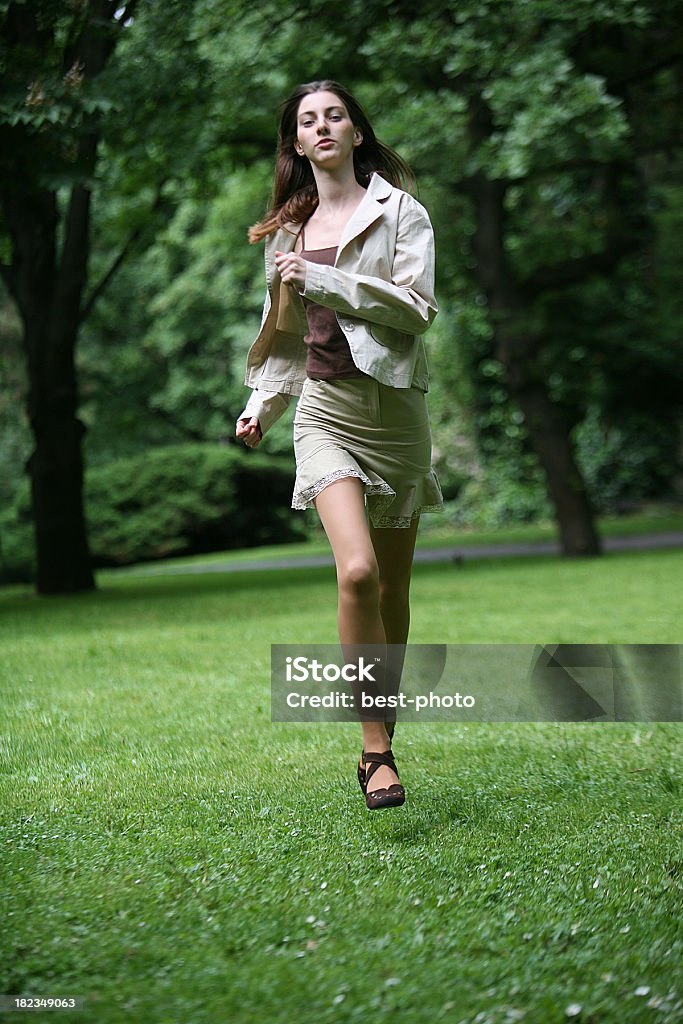 Menina de Running - Royalty-free Adolescente Foto de stock